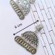 Designer Silver Oxidised Coin Earrings For Women
